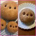ブランディ's cooksnap of when they made 丸パンを簡単に可愛く♡小鳥の顔のパン.
