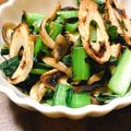 yukancyu's cooksnap of when they made 小松菜、竹輪、しめじのニンニク炒め.