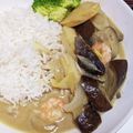 にゃんぶーー's cooksnap of when they made 蒸し汁がポイント♪ココナッツ海老カレー.