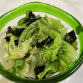 papikun's cooksnap of when they made レタスと海苔の簡単サラダ.