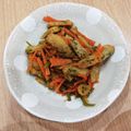 ちあき－125's cooksnap of when they made 野菜天と人参とピーマンのきんぴら.