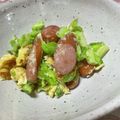 ひまわりJJ's cooksnap of when they made キャベツとソーセージの卵炒め.