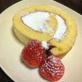 ゆーママ201210's cooksnap of when they made 卵2個でしっとりふわふわロールケーキ＊*.