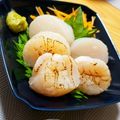 ぴ〜すけ✿'s cooksnap of when they made 炙りホタテのお刺身♡.