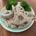 リクりく's cooksnap of when they made れんこんの粒マスタードサラダ.