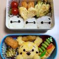 akanet223's cooksnap of when they made ツムツム プーさん キャラ弁 ♡.