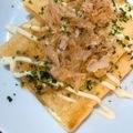 てるしお☆'s cooksnap of when they made 油揚げのハムチーズサンド.