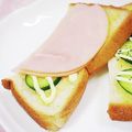 ふうはっちゃん's cooksnap of when they made 朝食パン(キュウリ・ハム).