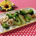 toraちゃん♪'s cooksnap of when they made ブロッコリーと竹輪のオリーブ醤油あえ.