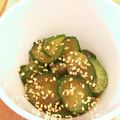 satokochan's cooksnap of when they made きゅうりのごま醤油あえ.