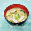 ふうはっちゃん's cooksnap of when they made ちくわ☆油揚げ☆ネギのお味噌汁.