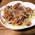 何かのたまご's cooksnap of when they made ひき肉ともやしのあんかけ焼きそば.