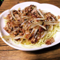 何かのたまご's cooksnap of when they made ひき肉ともやしのあんかけ焼きそば.