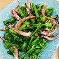 natsun＊'s cooksnap of when they made 菜の花とイカゲソのシンプル炒め.