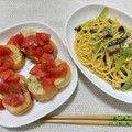 クックRDDWQB☆'s cooksnap of when they made ♡簡単！小松菜とベーコンの和風パスタ♡.
