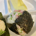 yu228's cooksnap of when they made ハムとチーズ、きゅうりとゴマのおにぎり♪.