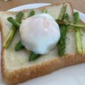 クック新大学生★'s cooksnap of when they made 春一番。アスパラエッグトースト.