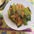 みぽぽ37's cooksnap of when they made 簡単★鶏肉と長ネギのしょうが焼き.