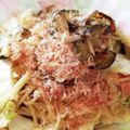 ともみ⭐️'s cooksnap of when they made 簡単！キャベツとナスの和風パスタ.