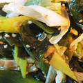 naki1227's cooksnap of when they made ワカメとネギの炒め物.