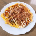えーたん♡'s cooksnap of when they made 簡単/ダイエット☆粉ナシお好み焼き.