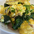 67luna's cooksnap of when they made ほうれん草とベーコンの玉子炒め♪.