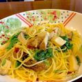ひなちんまま's cooksnap of when they made 牡蠣缶 スモーク オイル漬けのパスタ.