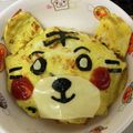 kiki529's cooksnap of when they made キャラ弁＊しまじろうのオムライス.