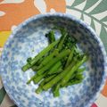 くネコまろす's cooksnap of when they made 春菊の茎のバター炒め.