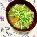 ふたごゆき's cooksnap of when they made 今日の味噌汁★豆苗と根菜の味噌汁【動画】.