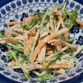 kumitch's cooksnap of when they made レンジで簡単。水菜と人参の爽やかサラダ.