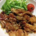 “ありあ”'s cooksnap of when they made 鶏もも肉のガーリック味噌ステーキ。.