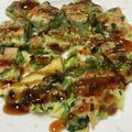 リラシャン's cooksnap of when they made 小松菜大量消費！小松菜deお好み焼き.