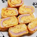 ☆クッキングパンダ☆'s cooksnap of when they made お弁当☆ハムの入った洋風卵焼き.