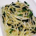 くみちょ～～'s cooksnap of when they made 電子レンジとダシダで！もやしナムル！.