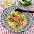 在宅勤務のおじさん's cooksnap of when they made ☆鮭と卵の雑炊☆.