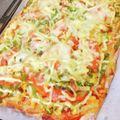こずっぺ's cooksnap of when they made ホットケーキミックスと豆腐で簡単ピザ　.