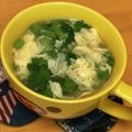 Etsu☆ko's cooksnap of when they made クレソンのふわふわかき玉スープ.