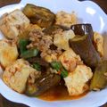 女衒さん's cooksnap of when they made 麻婆茄子胡瓜豆腐.