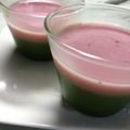 クックMVXCM0☆'s cooksnap of when they made 生クリーム不使用♡苺と抹茶のプリン.