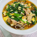みぎわ's cooksnap of when they made 豚こまとほうれん草のあんかけそば.