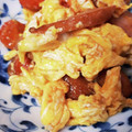 ニゲラ。's cooksnap of when they made トマトと卵の炒めものウィンナー付き.