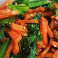 06あゆみ14's cooksnap of when they made レンジで小松菜とニンジンのおひたし小鉢.