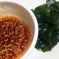 緑の人魚's cooksnap of when they made 春旬◆生わかめで♪お刺身コリアン仕立て.