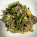 きなりん＊'s cooksnap of when they made だしの素で！青梗菜としめじの豚肉卵炒め.