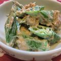 ぷりんせすはんばーぐ's cooksnap of when they made おくらの梅かつおマヨ和え.