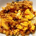 aaikoo's cooksnap of when they made ★ご飯爆ススミ★キムチ納豆のふわたま炒め.
