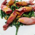 ♪choko♪'s cooksnap of when they made めちゃウマ♪菜の花とイカの辛子酢味噌和え.