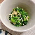 ＊＊めろん＊＊'s cooksnap of when they made 春菊とえのきのごまポン酢和え.