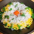マリマモ's cooksnap of when they made カルディのウニバターでしらすのせパスタ.